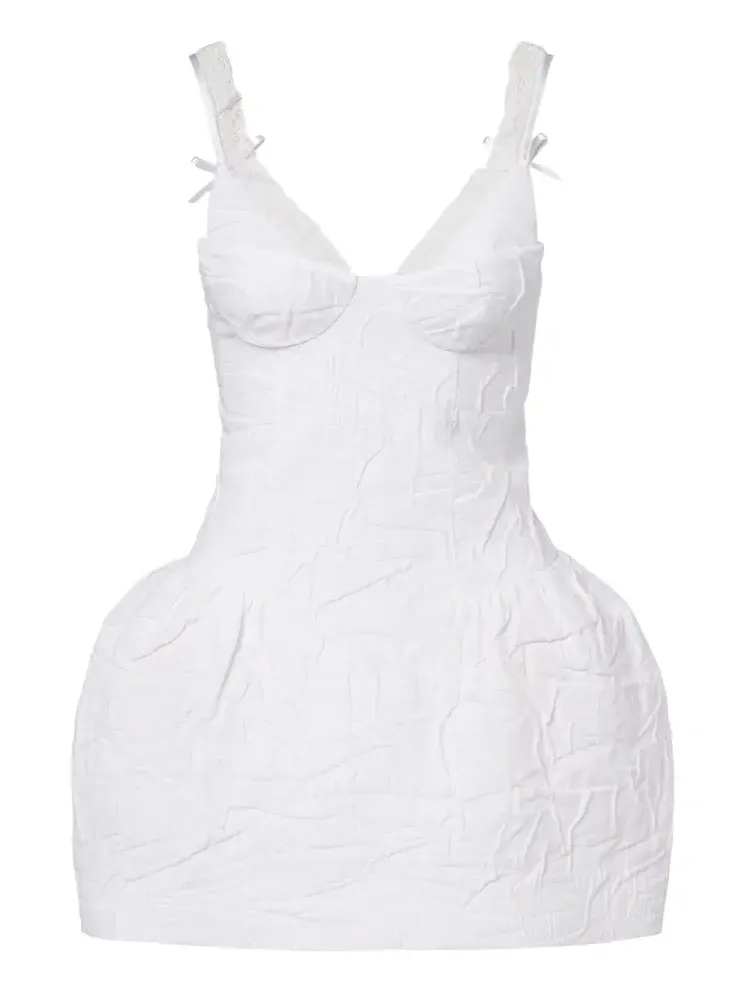 Crinkled cotton-blend minidress Crinkled cotton-blend minidress