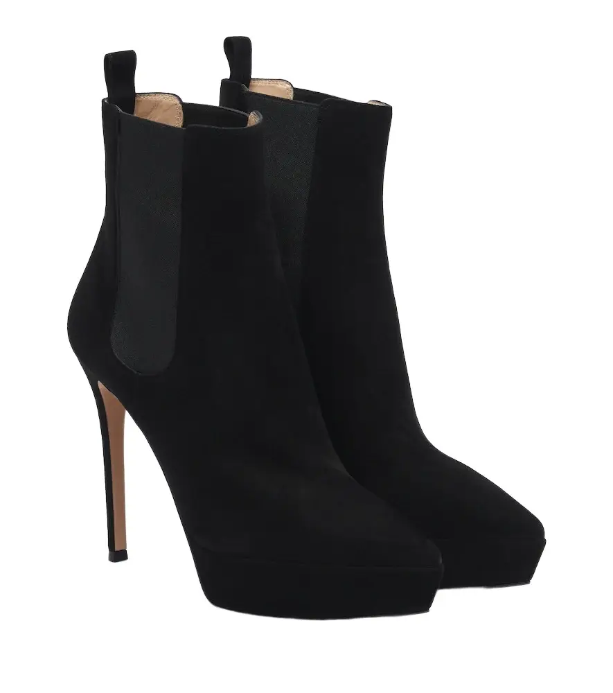Gianvito Rossi Suede platform ankle boots | Image 1 Gianvito Rossi Suede platform ankle boots | Image 1