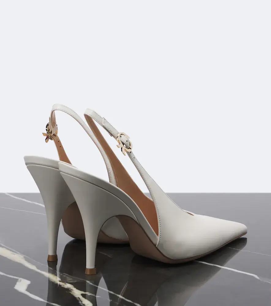 Gianvito Rossi Sofia leather slingback pumps | Thumbnail 2