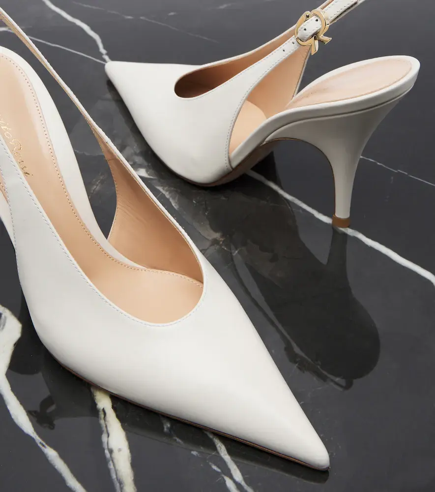 Gianvito Rossi Sofia leather slingback pumps | Thumbnail 3