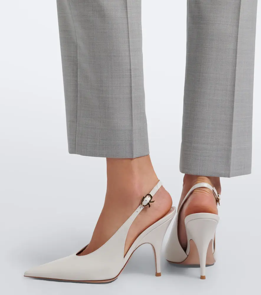 Gianvito Rossi Sofia leather slingback pumps | Thumbnail 6