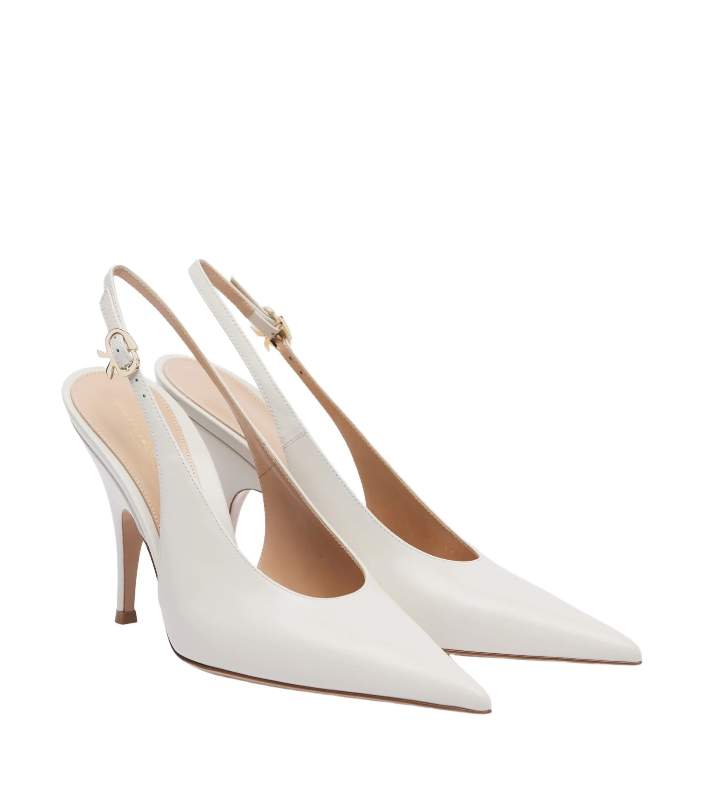 Sofia leather slingback pumps
