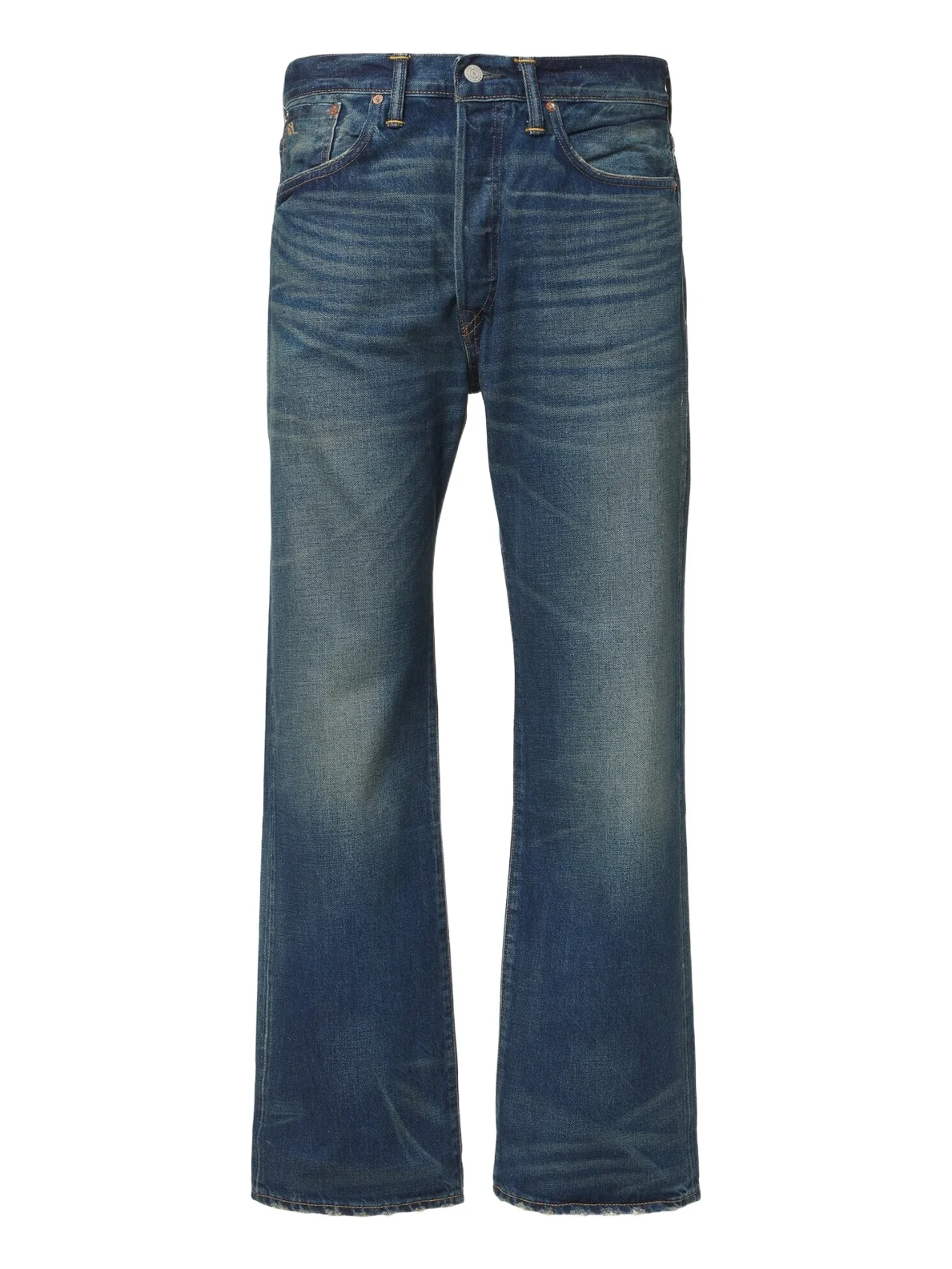 Faded straight jeans