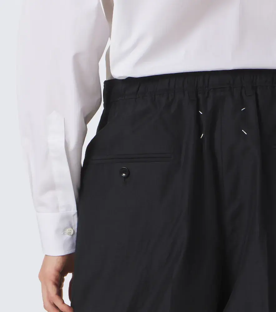 Maison Margiela Cotton and silk-blend straight pants | Thumbnail 3 Maison Margiela Cotton and silk-blend straight pants | Thumbnail 3
