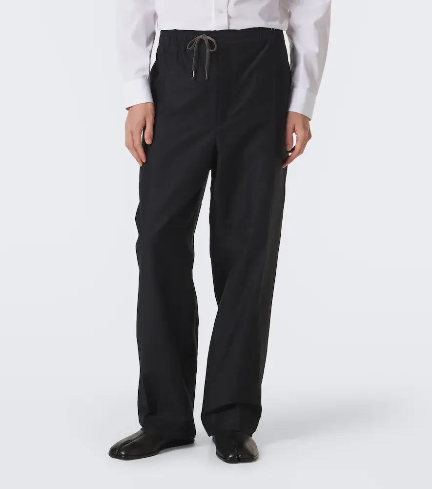 Maison Margiela Cotton and silk-blend straight pants | Thumbnail 5 Maison Margiela Cotton and silk-blend straight pants | Thumbnail 5