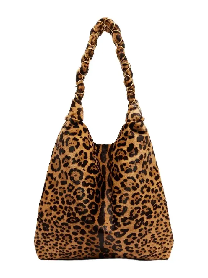 Amalia leopard-print calf hair shoulder bag Amalia leopard-print calf hair shoulder bag