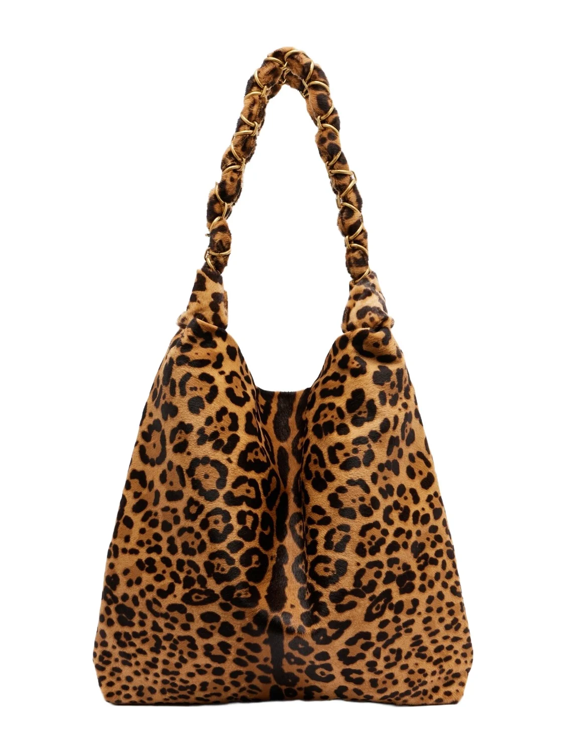 Saint Laurent Amalia leopard-print calf hair shoulder bag