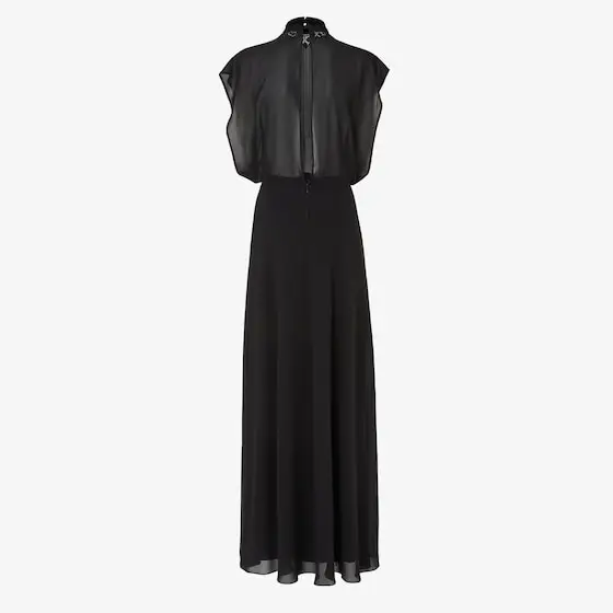 Fendi Georgette Dress | Thumbnail 2 Fendi Georgette Dress | Thumbnail 2