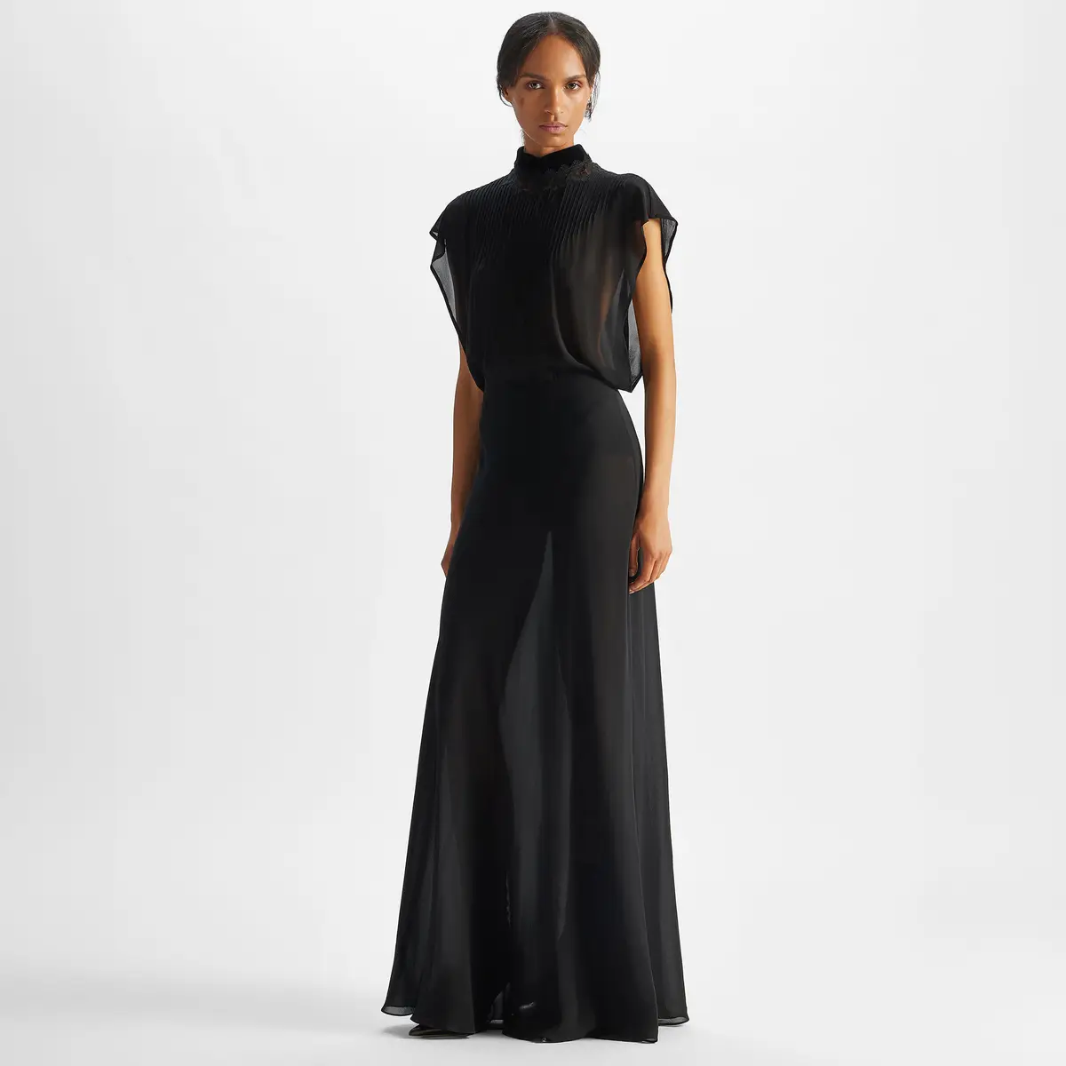 Fendi Georgette Dress | Thumbnail 4 Fendi Georgette Dress | Thumbnail 4