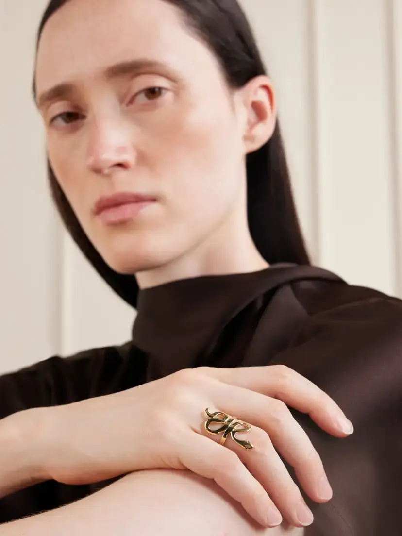 Ileana Makri Slither Snake 18-karat Gold Emerald Ring | Thumbnail 2 Ileana Makri Slither Snake 18-karat Gold Emerald Ring | Thumbnail 2