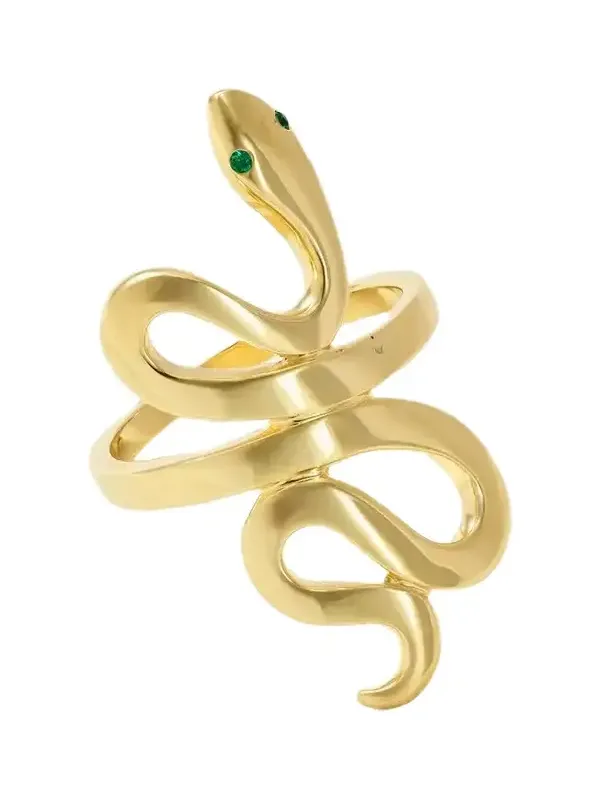 Slither Snake 18-karat Gold Emerald Ring Slither Snake 18-karat Gold Emerald Ring