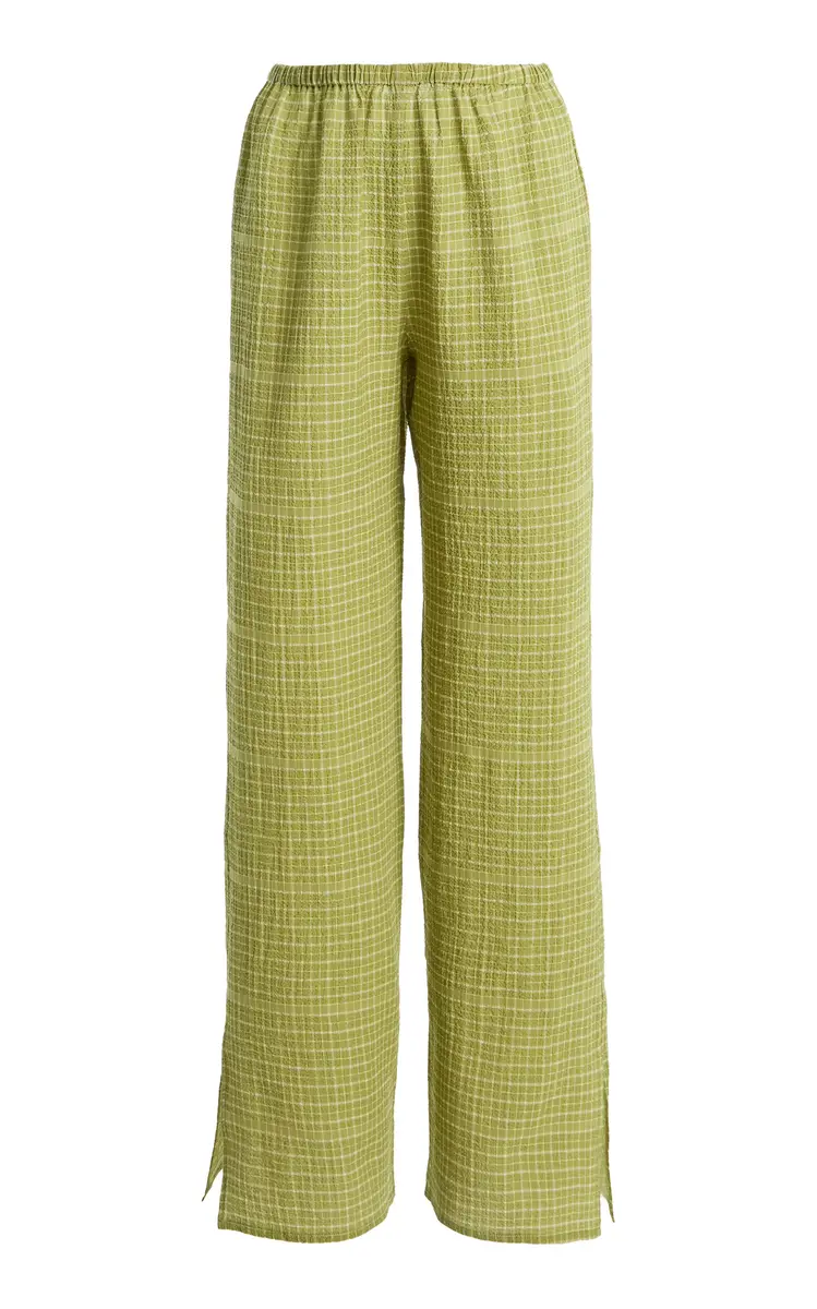 ASCENO The Loreto Cotton-Blend Straight-Leg Pants | Image 1 ASCENO The Loreto Cotton-Blend Straight-Leg Pants | Image 1