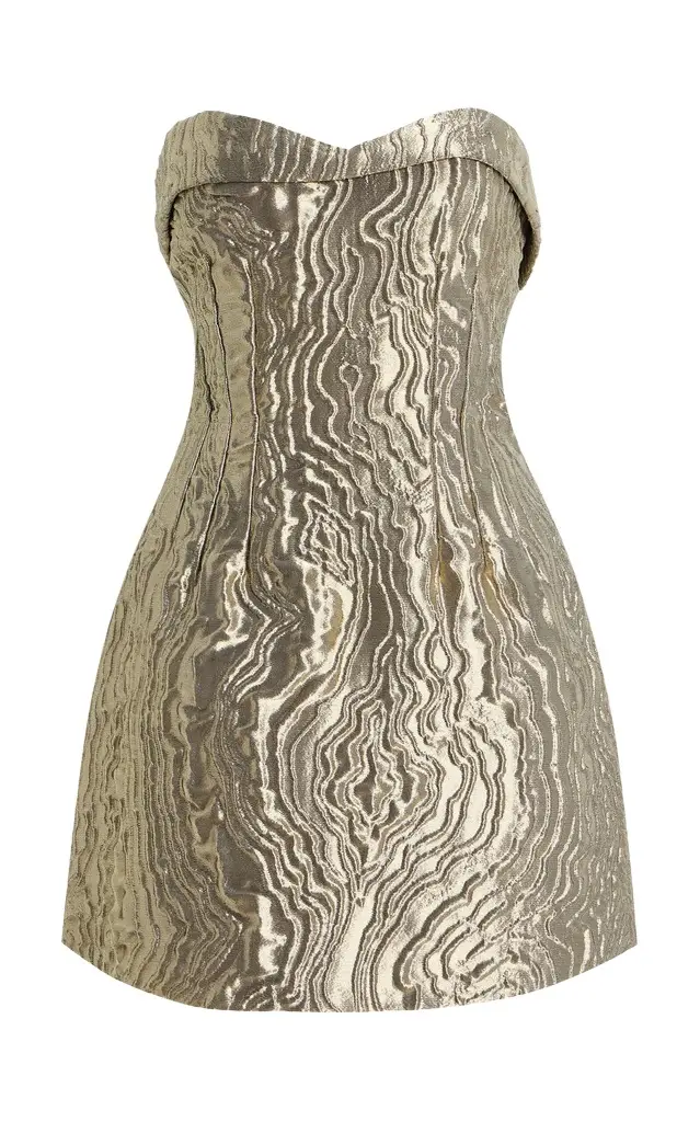Darcie Metallic Jacquard Mini Dress