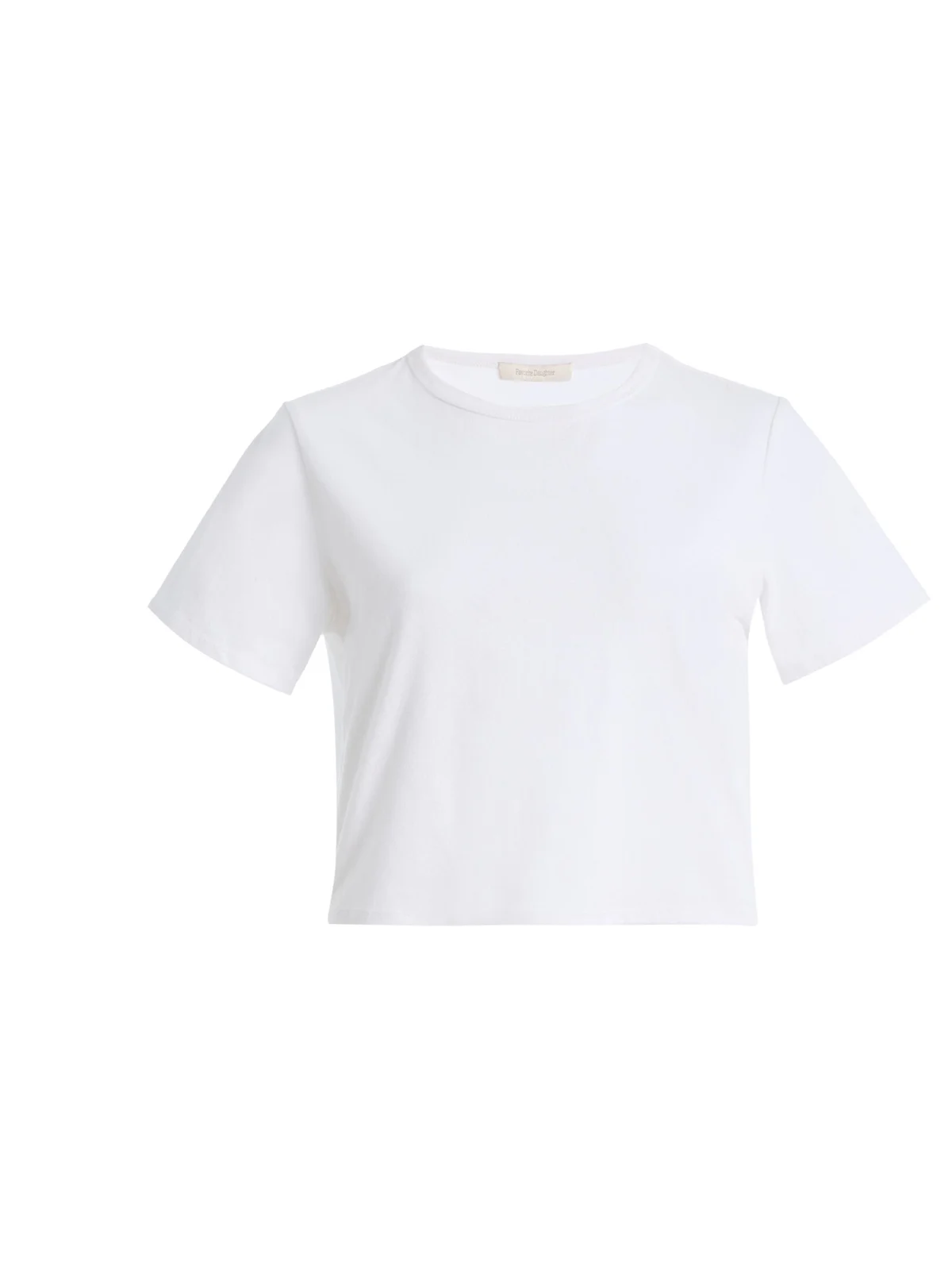 Favorite Daughter The Laura Cropped Cotton-Blend Top