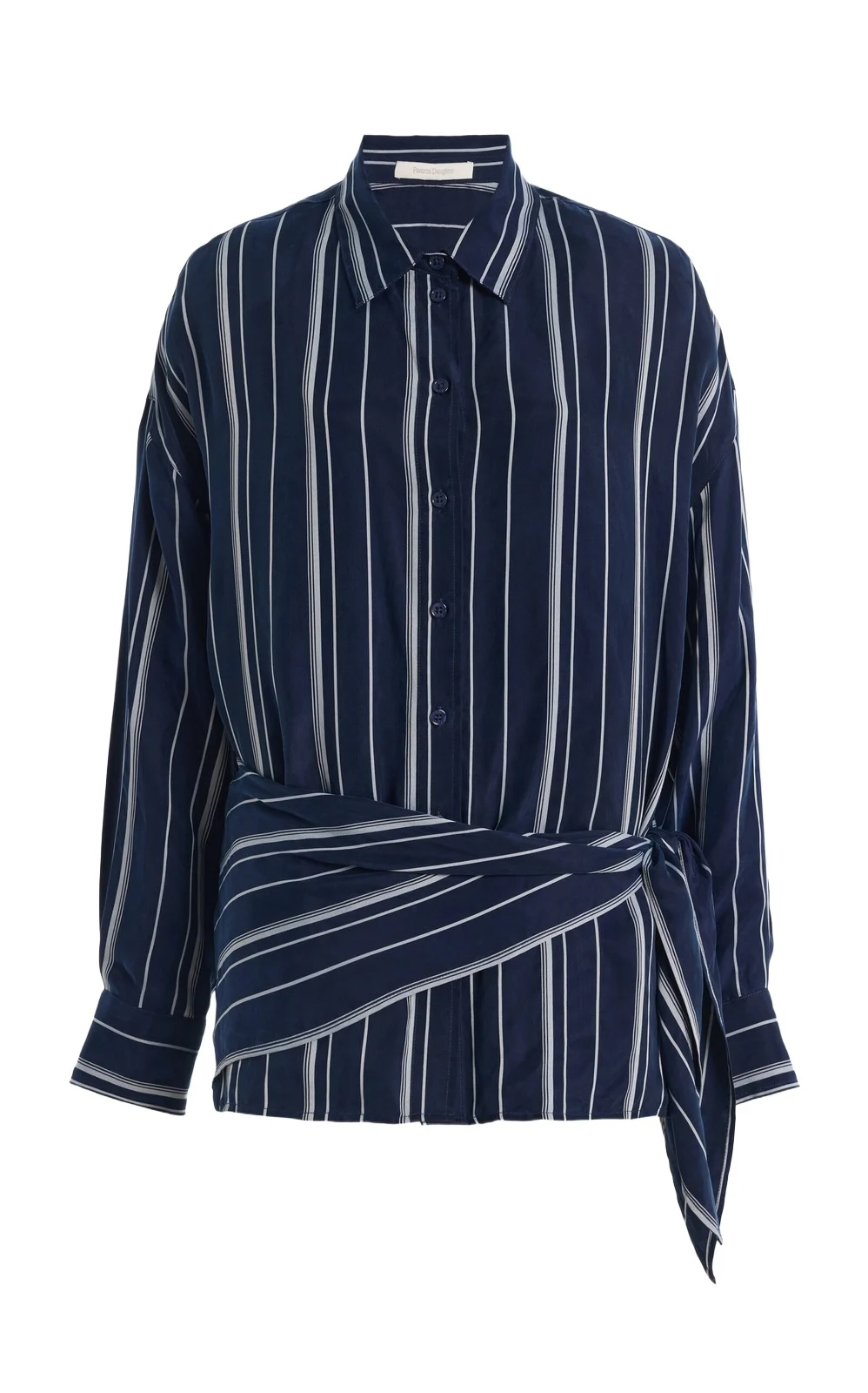 The Positano Striped Crepe Shirt