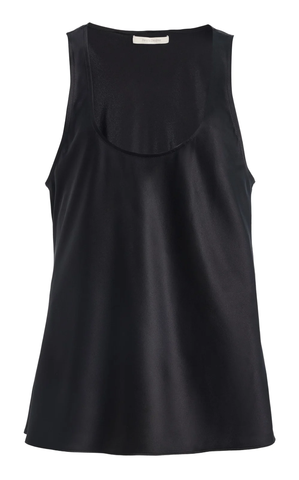 Favorite Daughter The Clean Cut Silk-Blend Tank Top