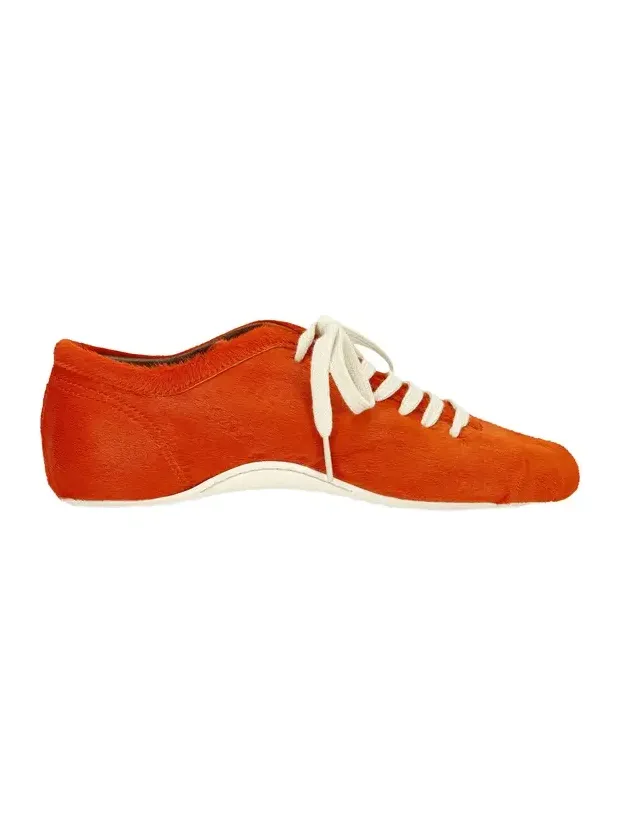Dries Van Noten Arched Lace-Up Leather Flats