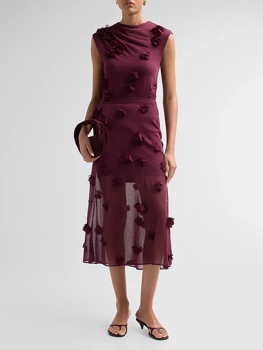 Simkhai Women's Tessa Floral Appliqué Top | Thumbnail 2 Simkhai Women's Tessa Floral Appliqué Top | Thumbnail 2