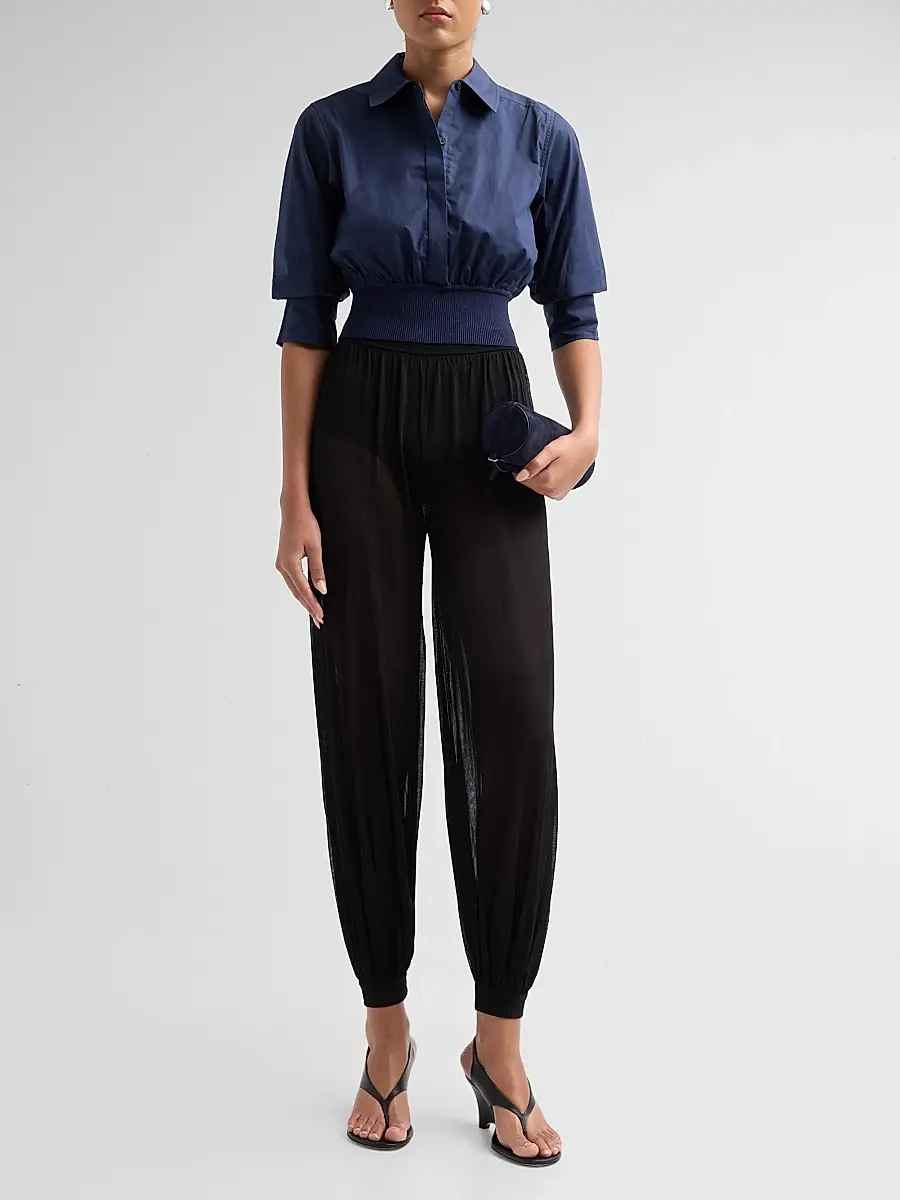 Simkhai Women's Stiles Cotton Poplin Shirt | Thumbnail 2
