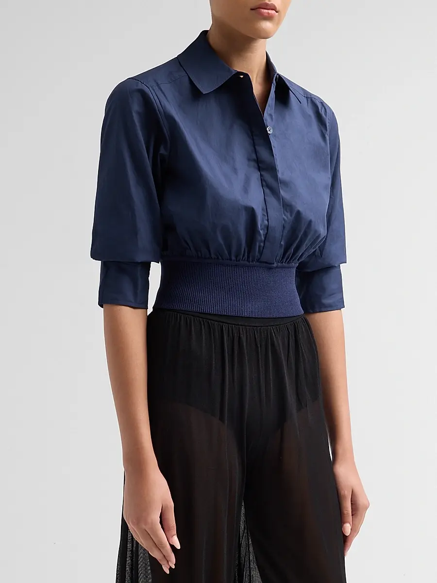 Simkhai Women's Stiles Cotton Poplin Shirt | Thumbnail 4