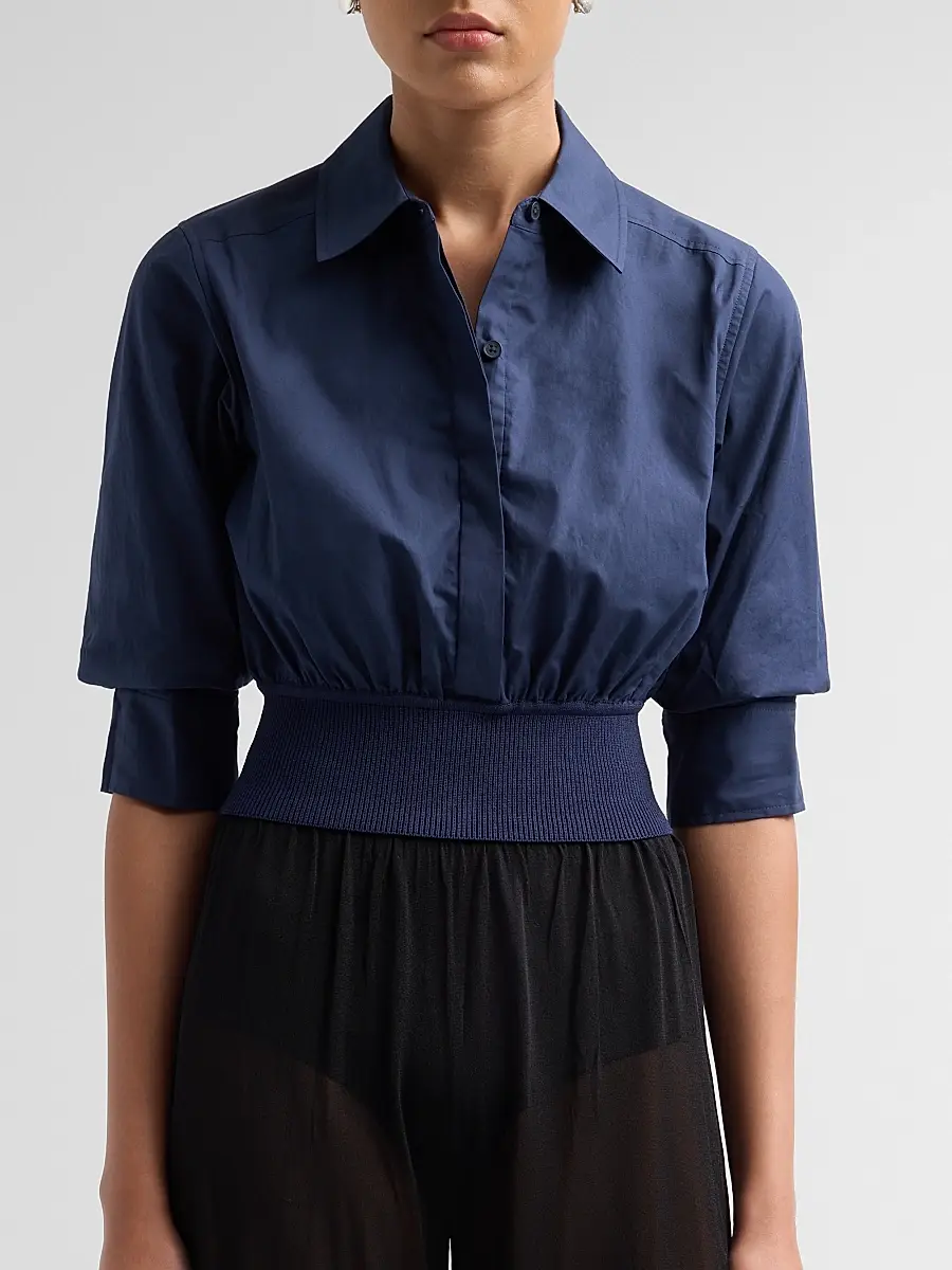 Simkhai Women's Stiles Cotton Poplin Shirt | Thumbnail 5