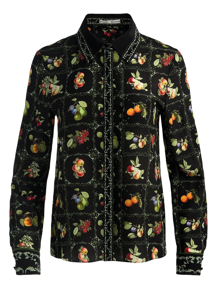 Women's Willa Printed Button-Front Top