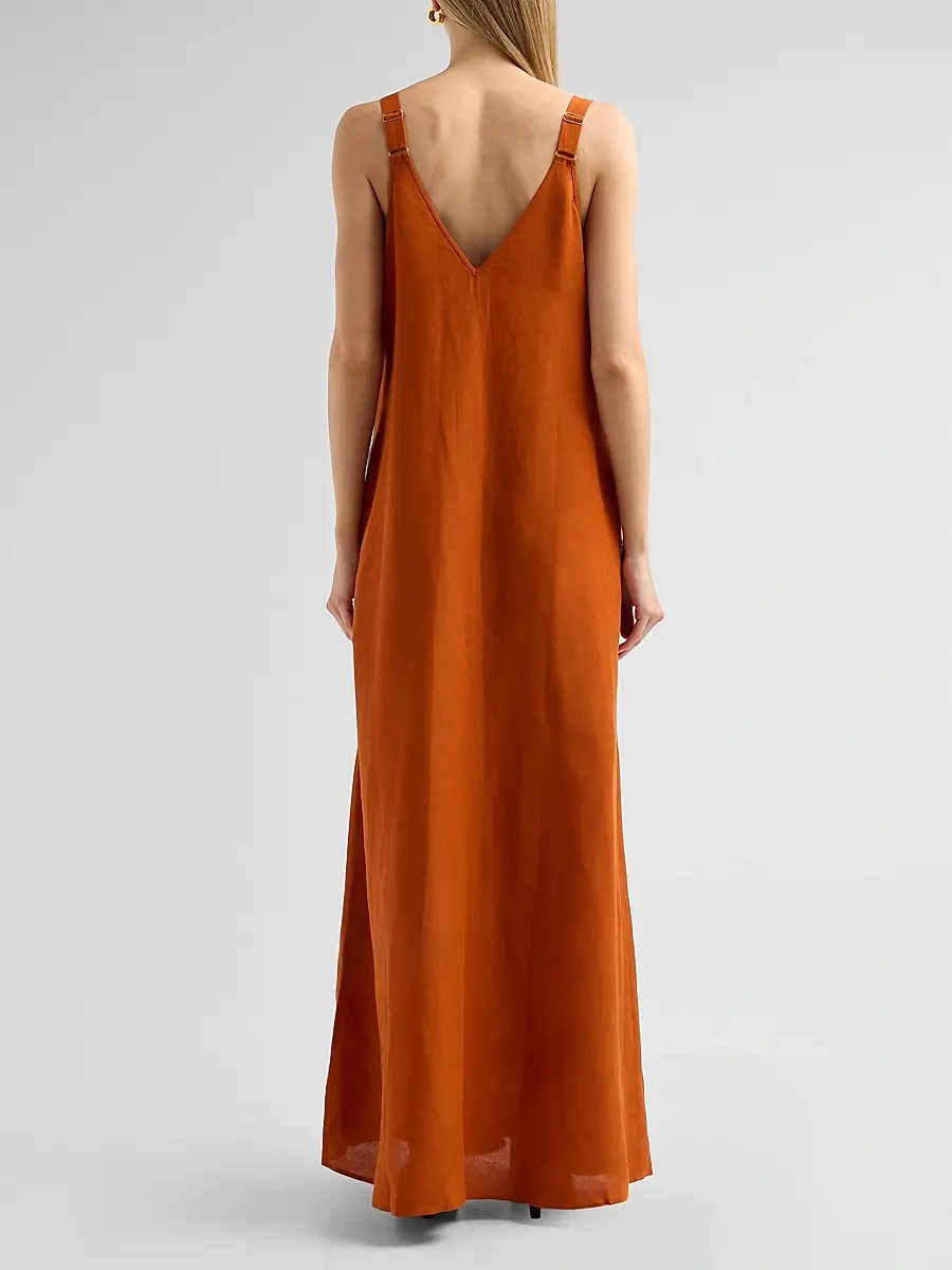 L'Agence Women's Didi O-Ring Strap Maxi Dress | Thumbnail 3 L'Agence Women's Didi O-Ring Strap Maxi Dress | Thumbnail 3