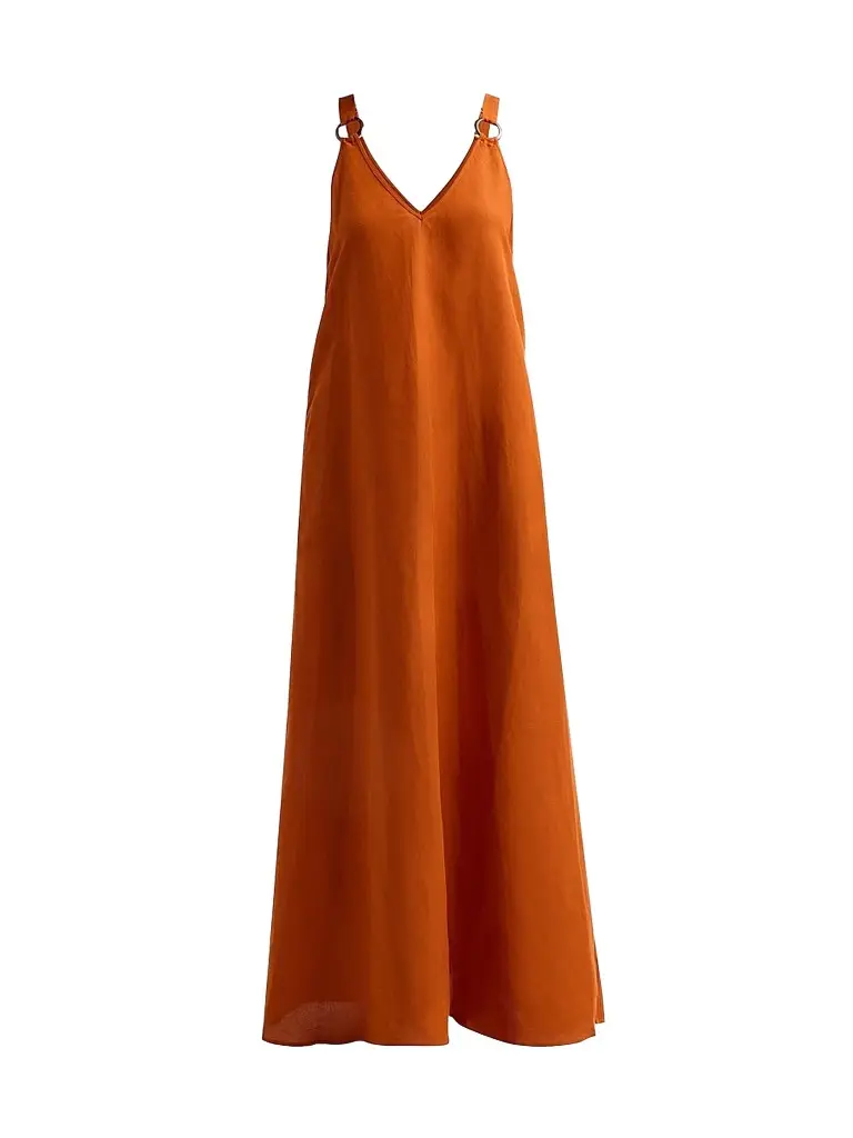 L'Agence Women's Didi O-Ring Strap Maxi Dress - Sienna - Size XXL | Image 1 L'Agence Women's Didi O-Ring Strap Maxi Dress - Sienna - Size XXL | Image 1