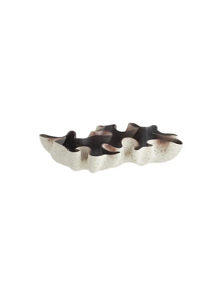 Arteriors Frontera Porcelain Coral-Inspired Reactive Glaze Centerpiece