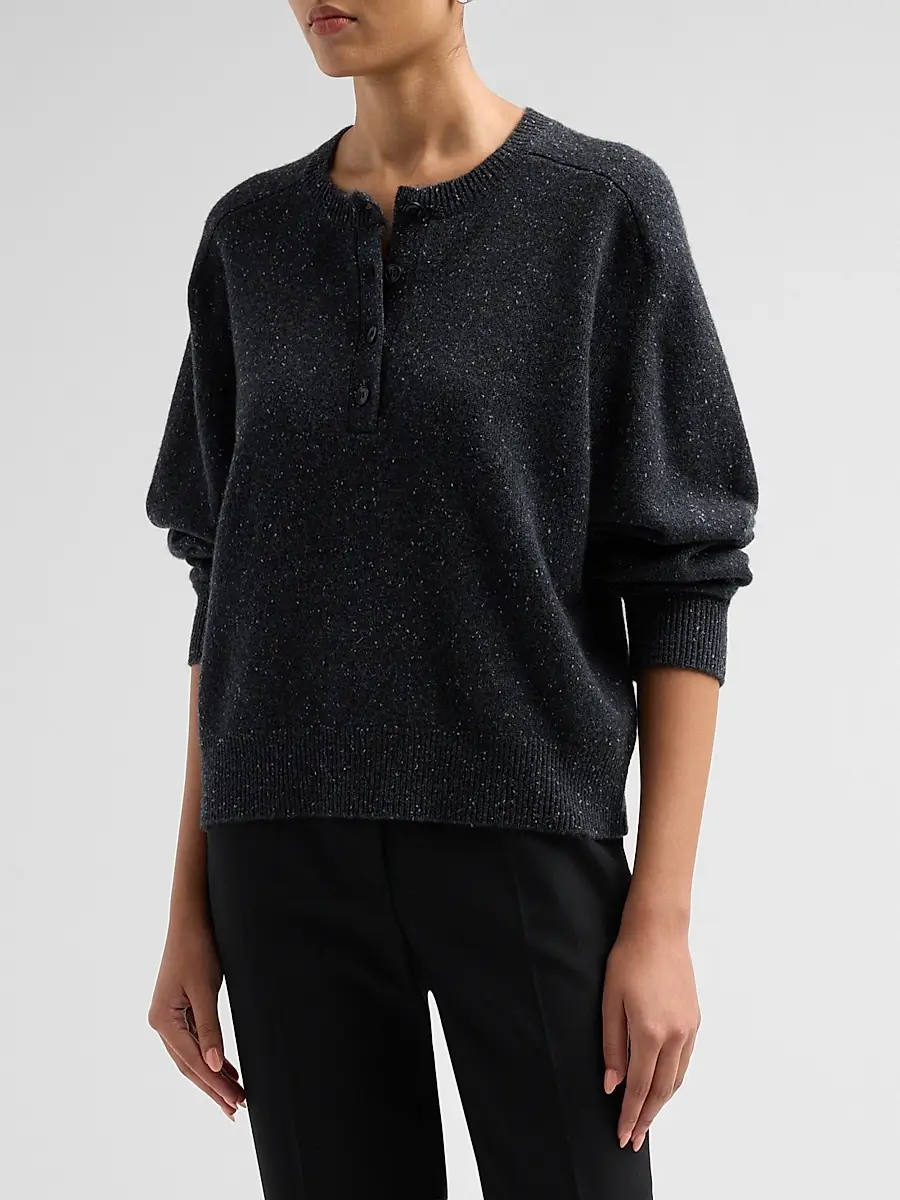 Loulou de Saison Women's Malo Saddle-Sleeve Sweater | Thumbnail 4