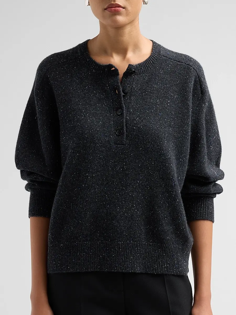 Loulou de Saison Women's Malo Saddle-Sleeve Sweater | Thumbnail 5
