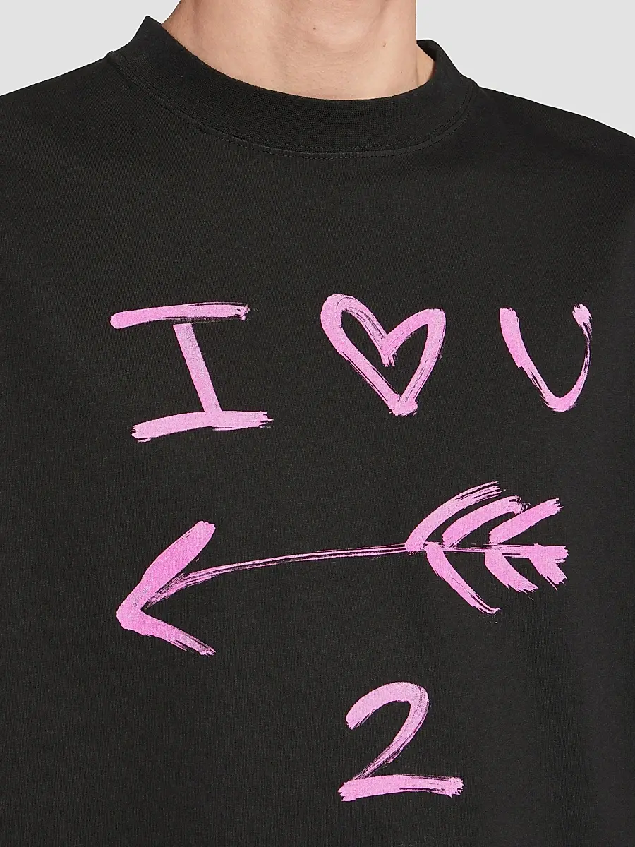 Balenciaga Men's I Love U Medium Fit T-Shirt | Thumbnail 5 Balenciaga Men's I Love U Medium Fit T-Shirt | Thumbnail 5
