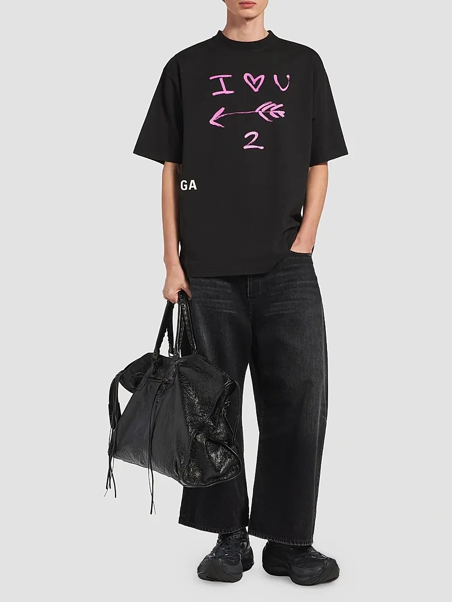 Balenciaga Men's I Love U Medium Fit T-Shirt | Thumbnail 6 Balenciaga Men's I Love U Medium Fit T-Shirt | Thumbnail 6