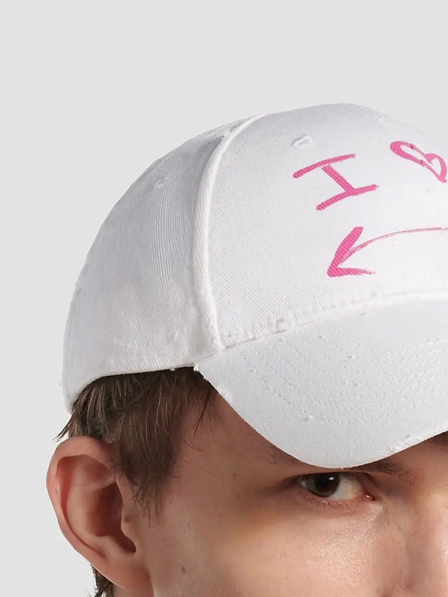 Balenciaga Men's I Love U Baseball Cap | Thumbnail 5