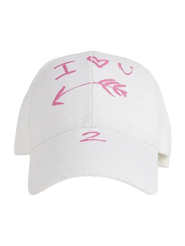 Balenciaga Men's I Love U Baseball Cap