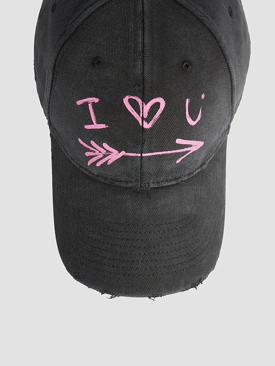 Balenciaga Men's I Love U Baseball Cap | Thumbnail 3 Balenciaga Men's I Love U Baseball Cap | Thumbnail 3