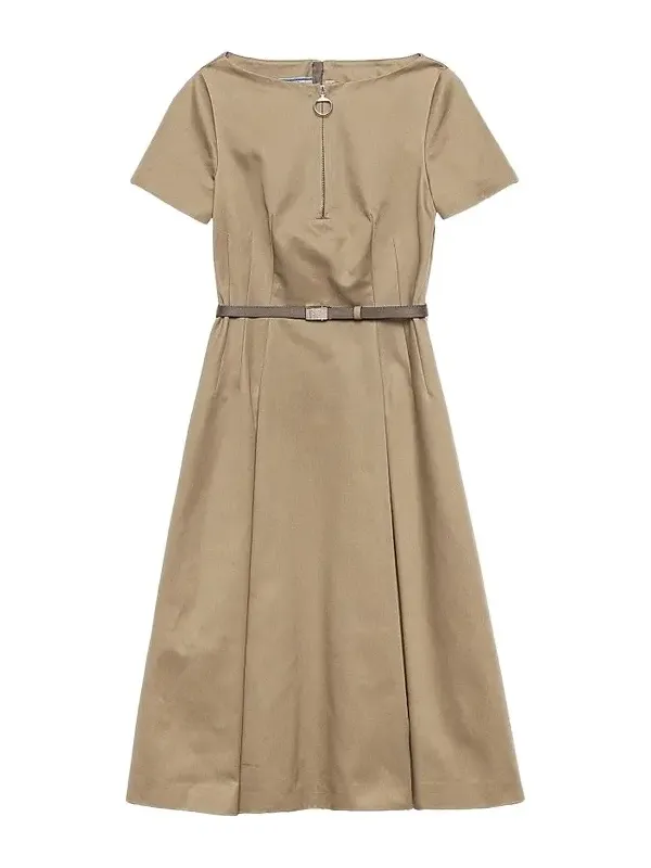 Prada Women's Chino Zipper Dress