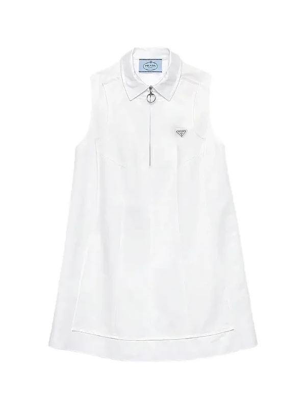 Women's Chino Zipper Mini-Dress
