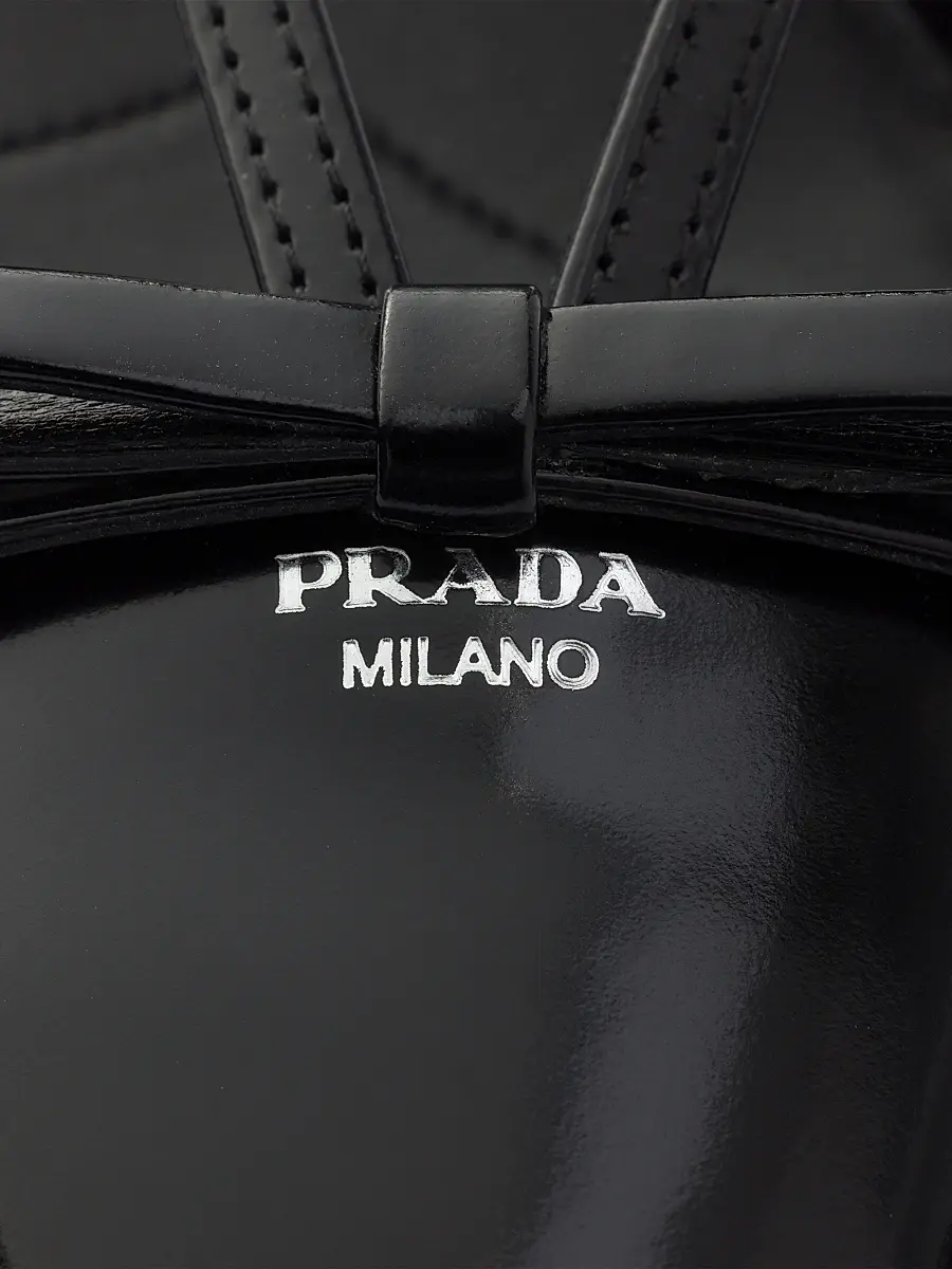 Prada Women's Brushed Leather Slingback Pumps | Thumbnail 5 Prada Women's Brushed Leather Slingback Pumps | Thumbnail 5
