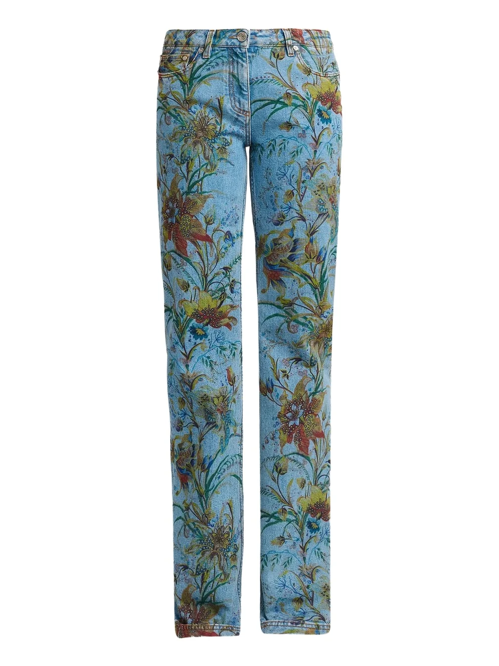 Women's Floral Straight-Leg Jeans Women's Floral Straight-Leg Jeans