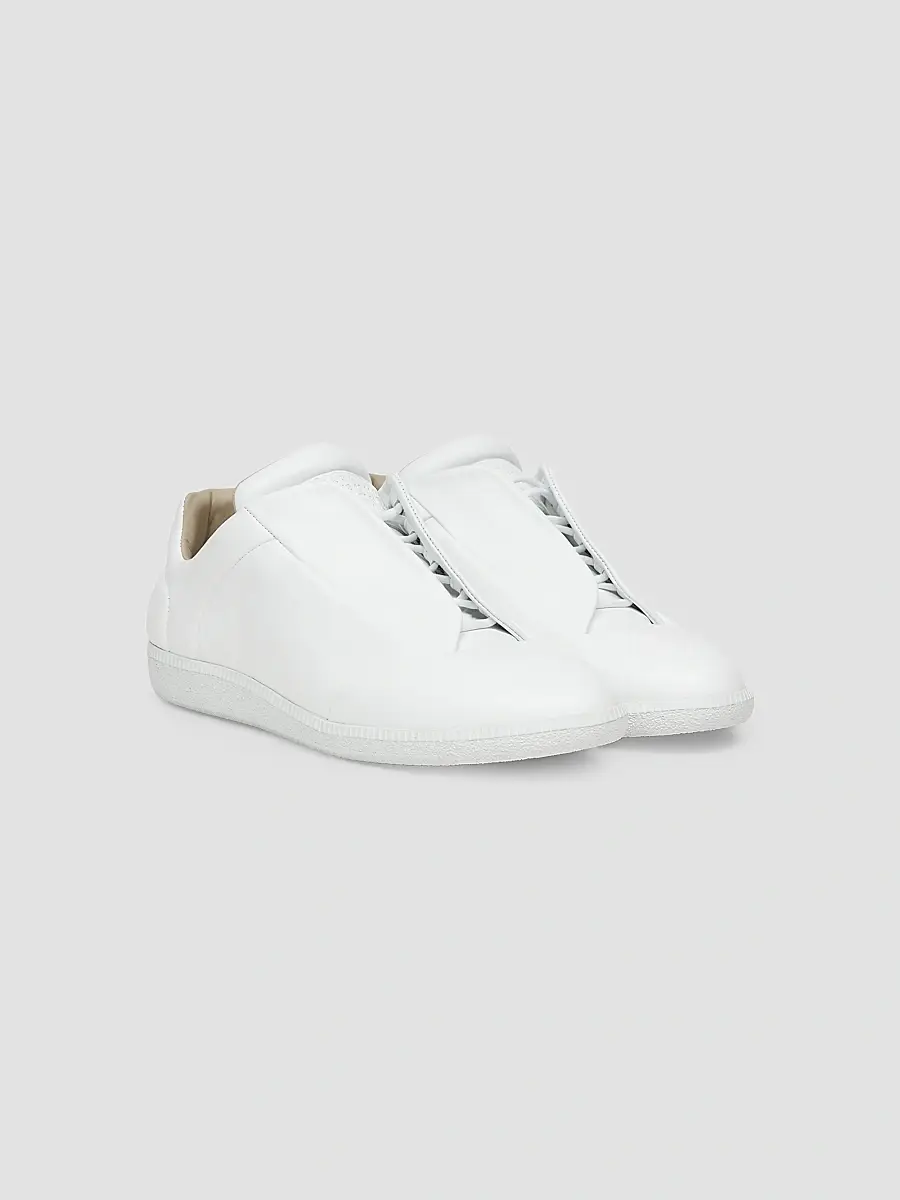 Maison Margiela Men's Future Low-Top Leather Sneakers | Thumbnail 2 Maison Margiela Men's Future Low-Top Leather Sneakers | Thumbnail 2