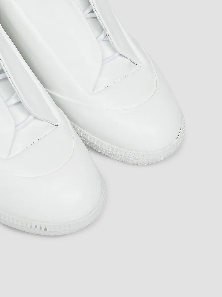 Maison Margiela Men's Future Low-Top Leather Sneakers | Thumbnail 4 Maison Margiela Men's Future Low-Top Leather Sneakers | Thumbnail 4