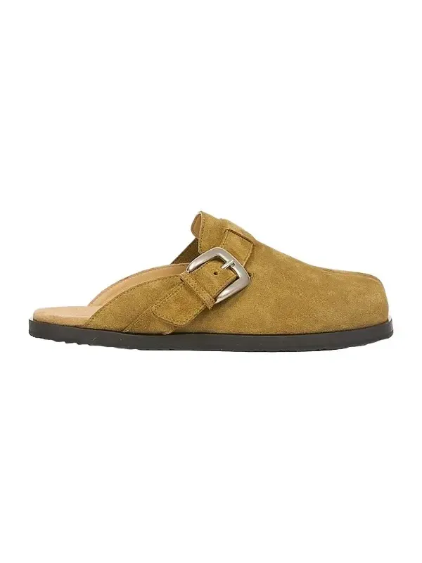 Maison Margiela Men's Tabi Suede Anatomic Mules