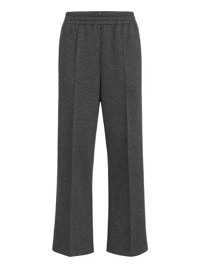 Brunello Cucinelli Women's Techno Cotton and Cashmere Interlock Track Sweatpants