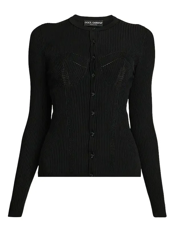 Women's Molded Rib-Knit Cardigan