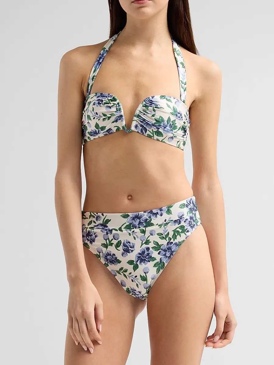 Peony Women's Enamour Mid-High-Cut Bikini Bottom | Thumbnail 4 Peony Women's Enamour Mid-High-Cut Bikini Bottom | Thumbnail 4