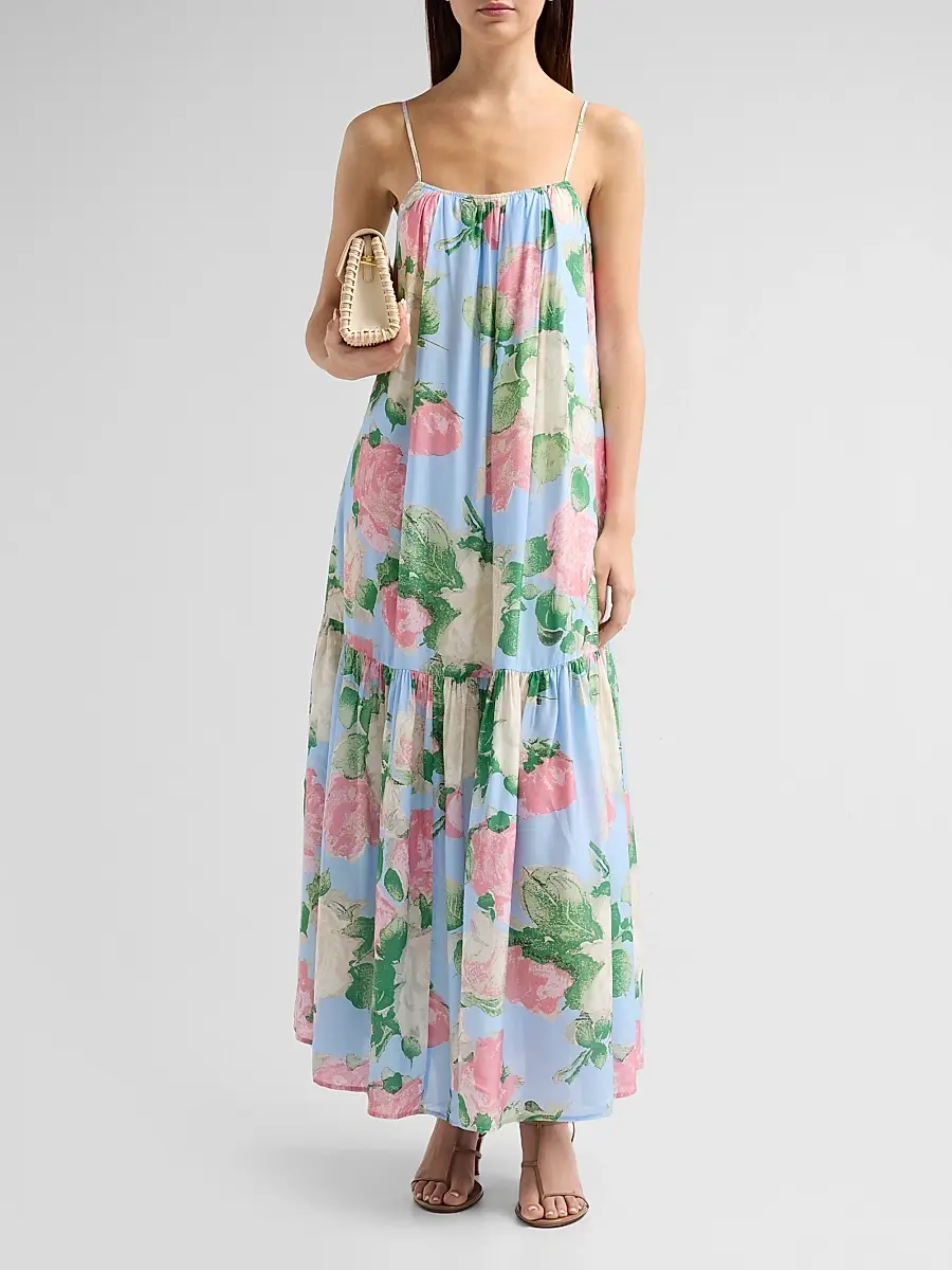 Peony Women's Enamour Floral Gathered Midi Dress | Thumbnail 2 Peony Women's Enamour Floral Gathered Midi Dress | Thumbnail 2