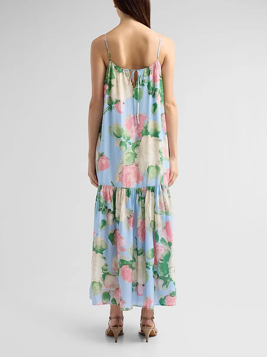 Peony Women's Enamour Floral Gathered Midi Dress | Thumbnail 3 Peony Women's Enamour Floral Gathered Midi Dress | Thumbnail 3