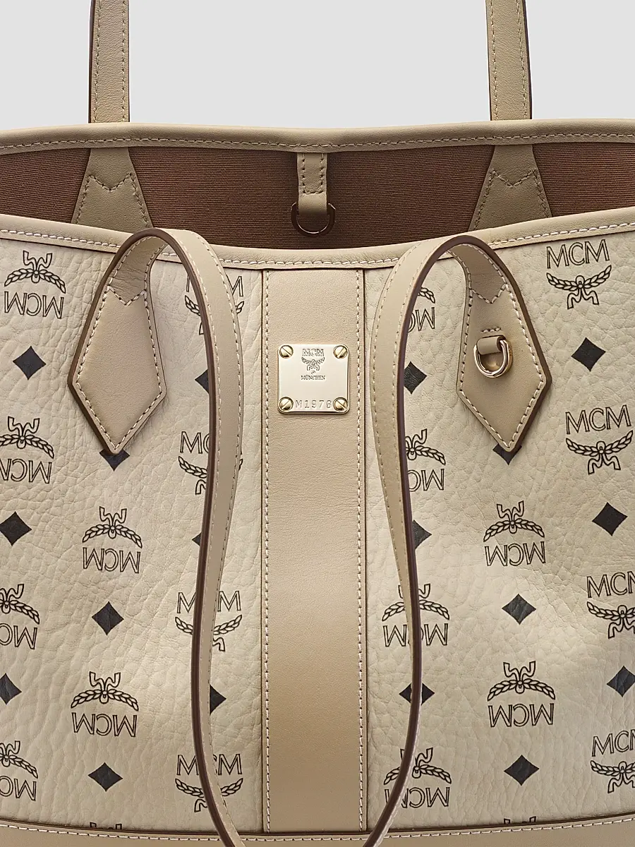 MCM Women's Small Liz Visetos Canvas Shopper Tote Bag | Thumbnail 2 MCM Women's Small Liz Visetos Canvas Shopper Tote Bag | Thumbnail 2
