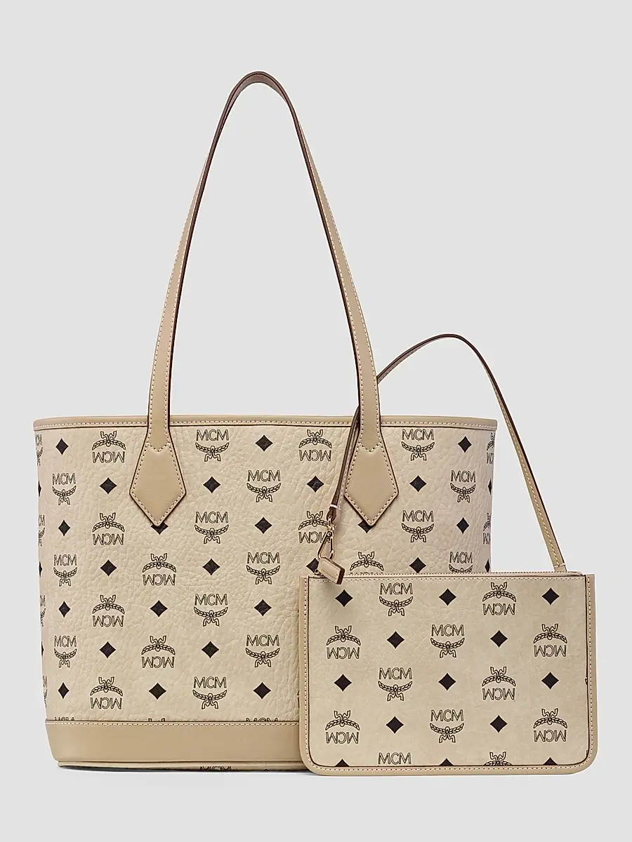 MCM Women's Small Liz Visetos Canvas Shopper Tote Bag | Thumbnail 6 MCM Women's Small Liz Visetos Canvas Shopper Tote Bag | Thumbnail 6